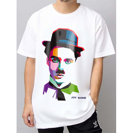 Tricou Charlie Chaplin art bumbac